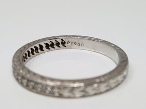 Platinum Natural Diamond Varna Wedding Ring Band