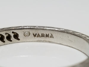 Platinum Natural Diamond Varna Wedding Ring Band