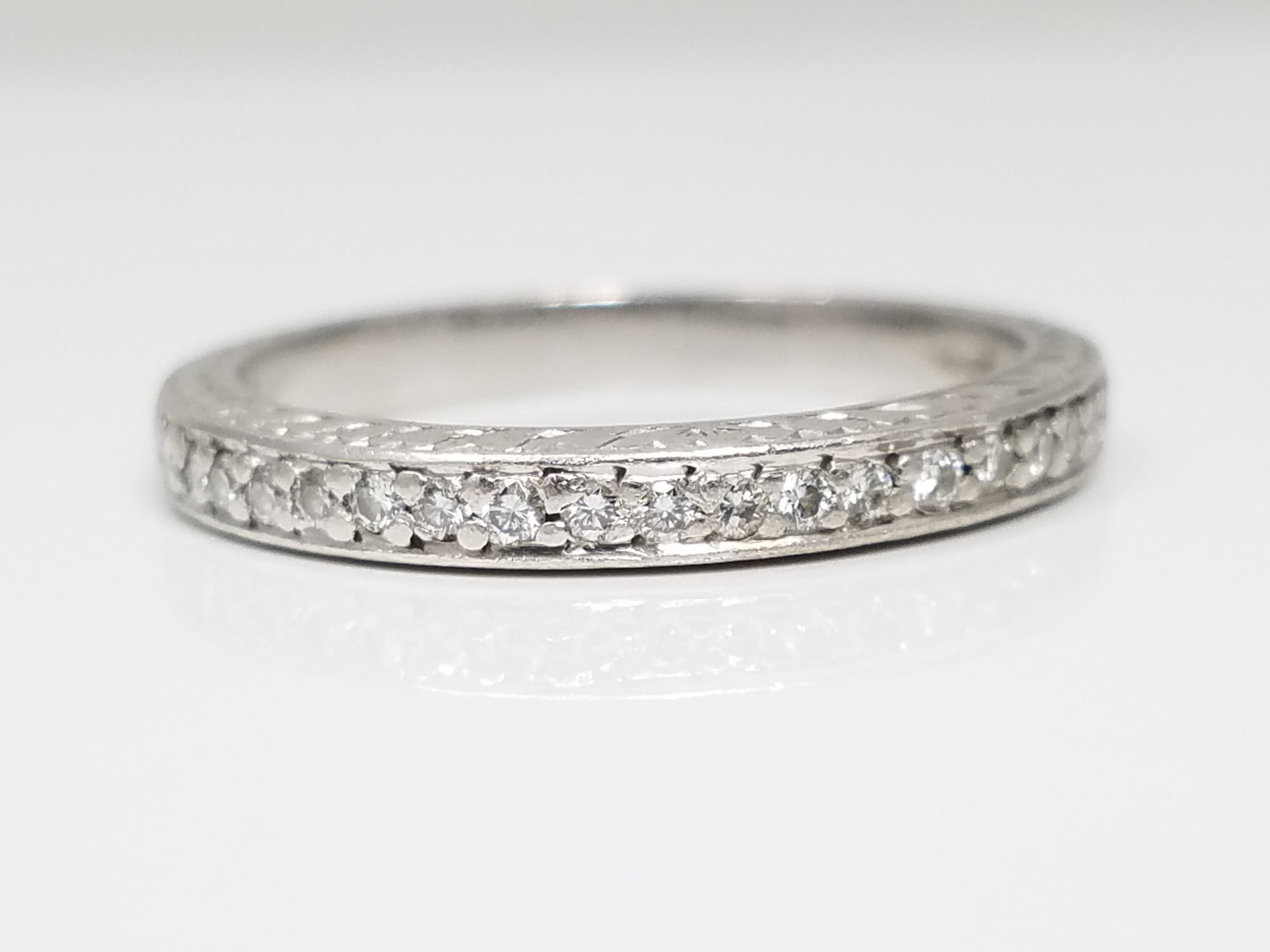 Platinum Natural Diamond Varna Wedding Ring Band