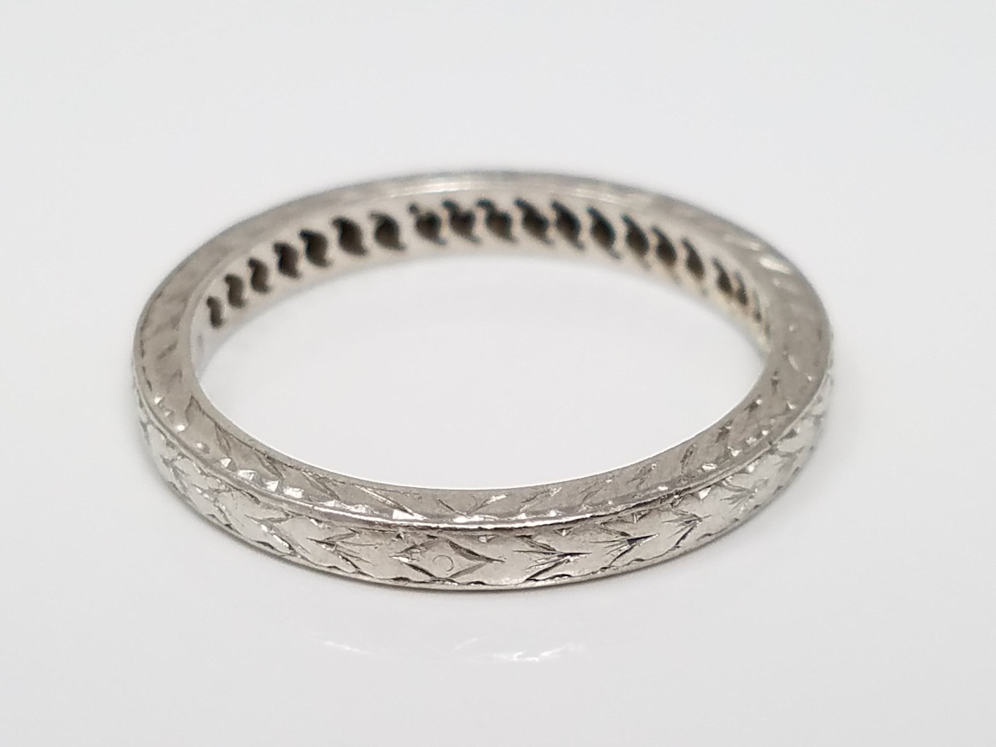 Platinum Natural Diamond Varna Wedding Ring Band