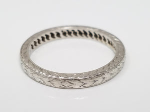 Platinum Natural Diamond Varna Wedding Ring Band