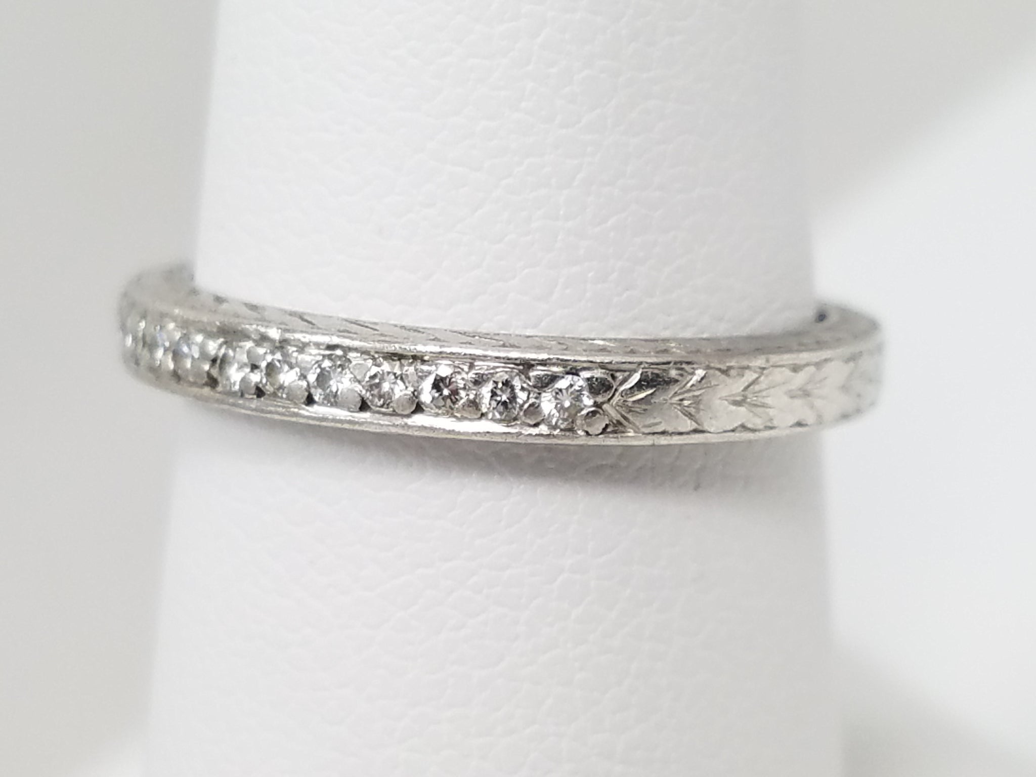 Platinum Natural Diamond Varna Wedding Ring Band
