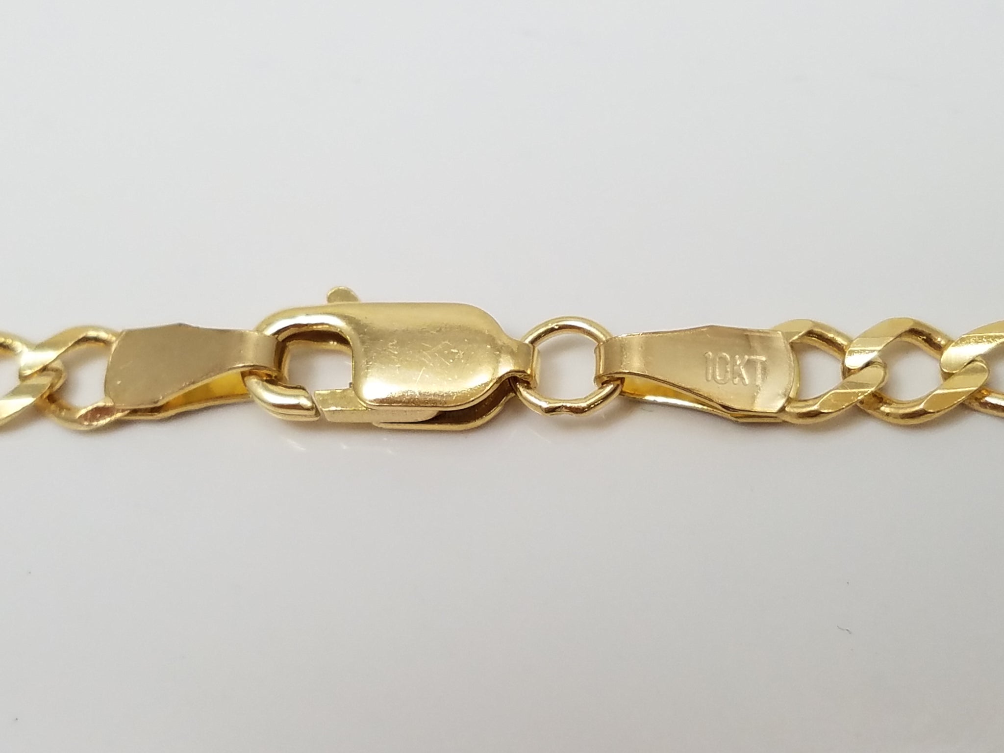 New 10k Yellow Gold Figaro Link 18" Necklace