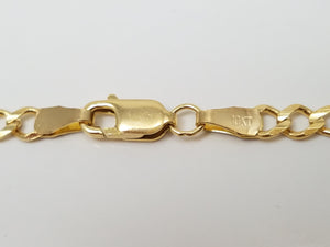 New 10k Yellow Gold Figaro Link 18" Necklace