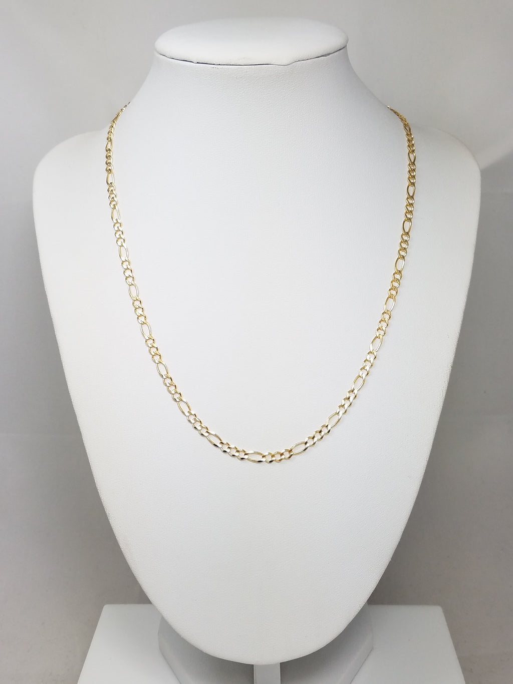 New 10k Yellow Gold Figaro Link 18" Necklace