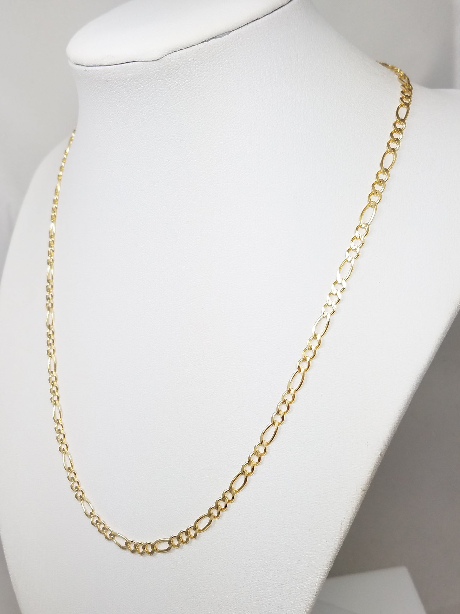 New 10k Yellow Gold Figaro Link 18" Necklace
