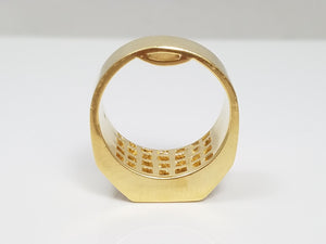 Extravagant 18k Yellow Gold 3ctw Natural Diamond Ring Band