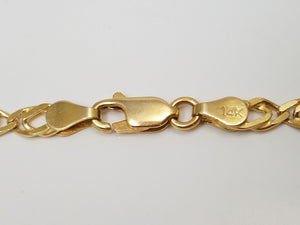 Dazzling 20" 14k Yellow Gold Solid Fancy Link Chain Necklace