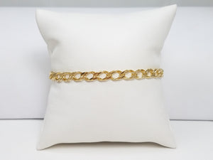 Fancy Link 7" Bracelet in 14k Yellow Gold