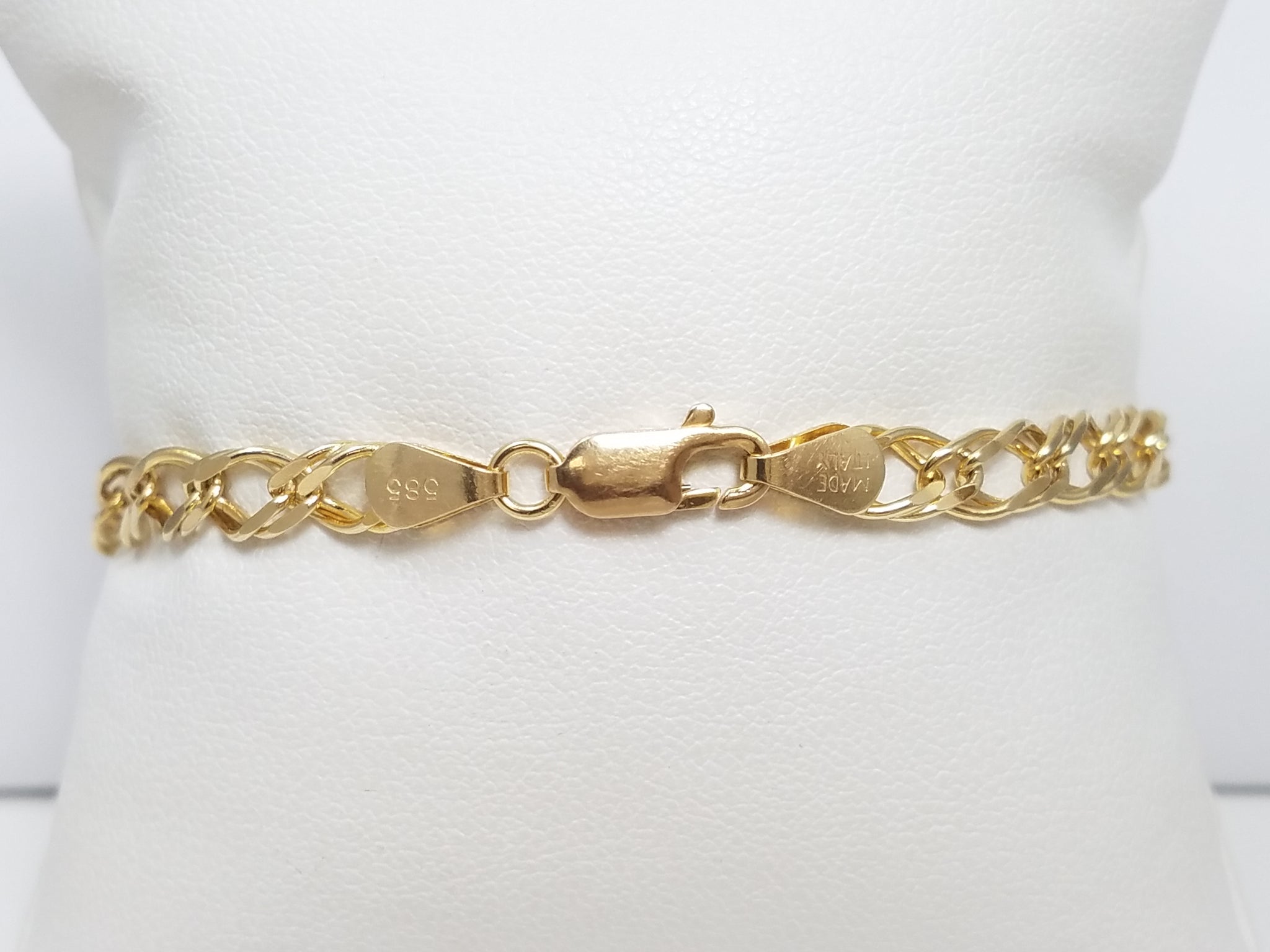 Fancy Link 7" Bracelet in 14k Yellow Gold