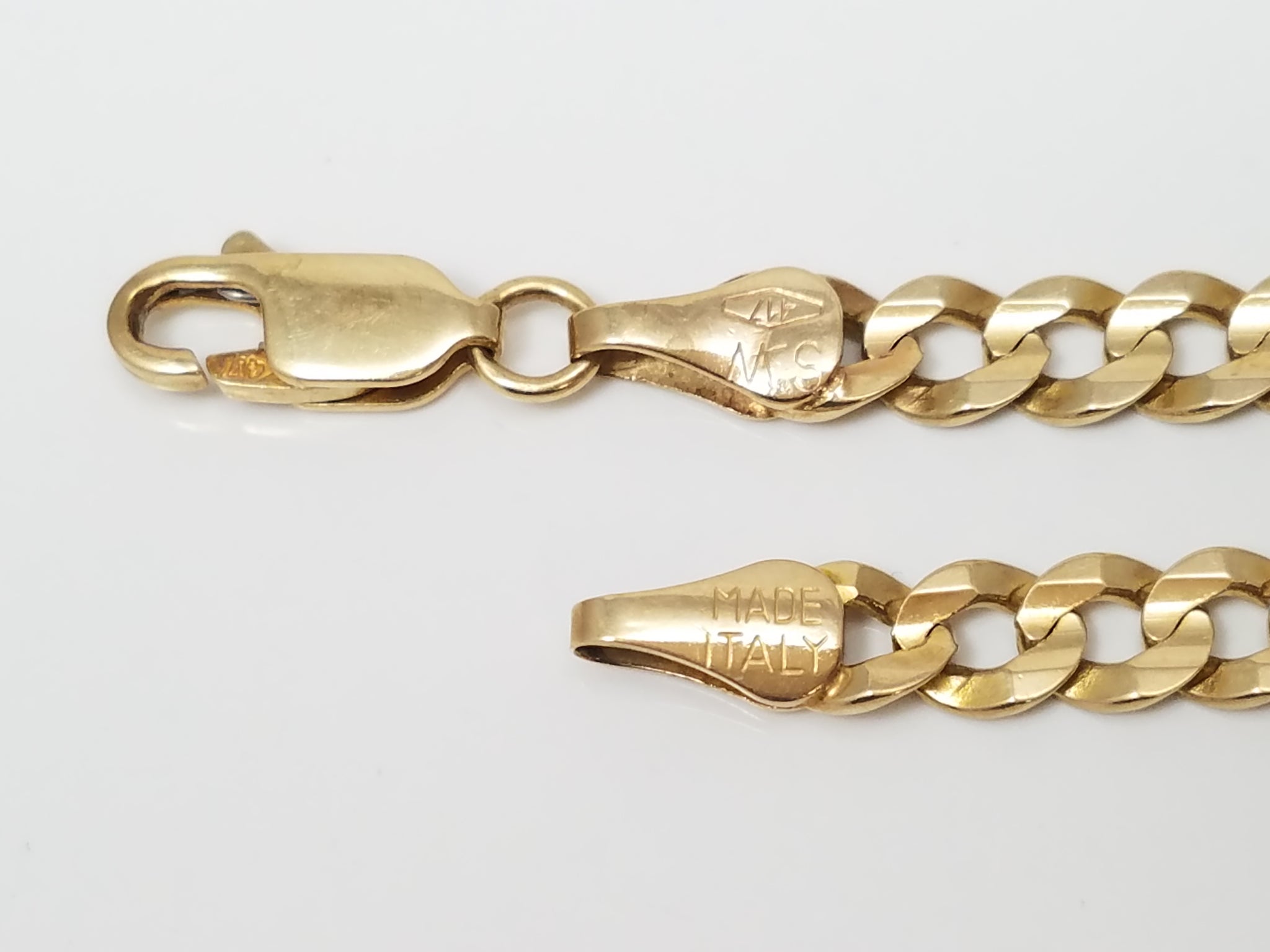 Reliable 10k Yellow Gold Solid Curb Link 22" Chain