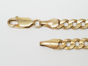 Reliable 10k Yellow Gold Solid Curb Link 22" Chain
