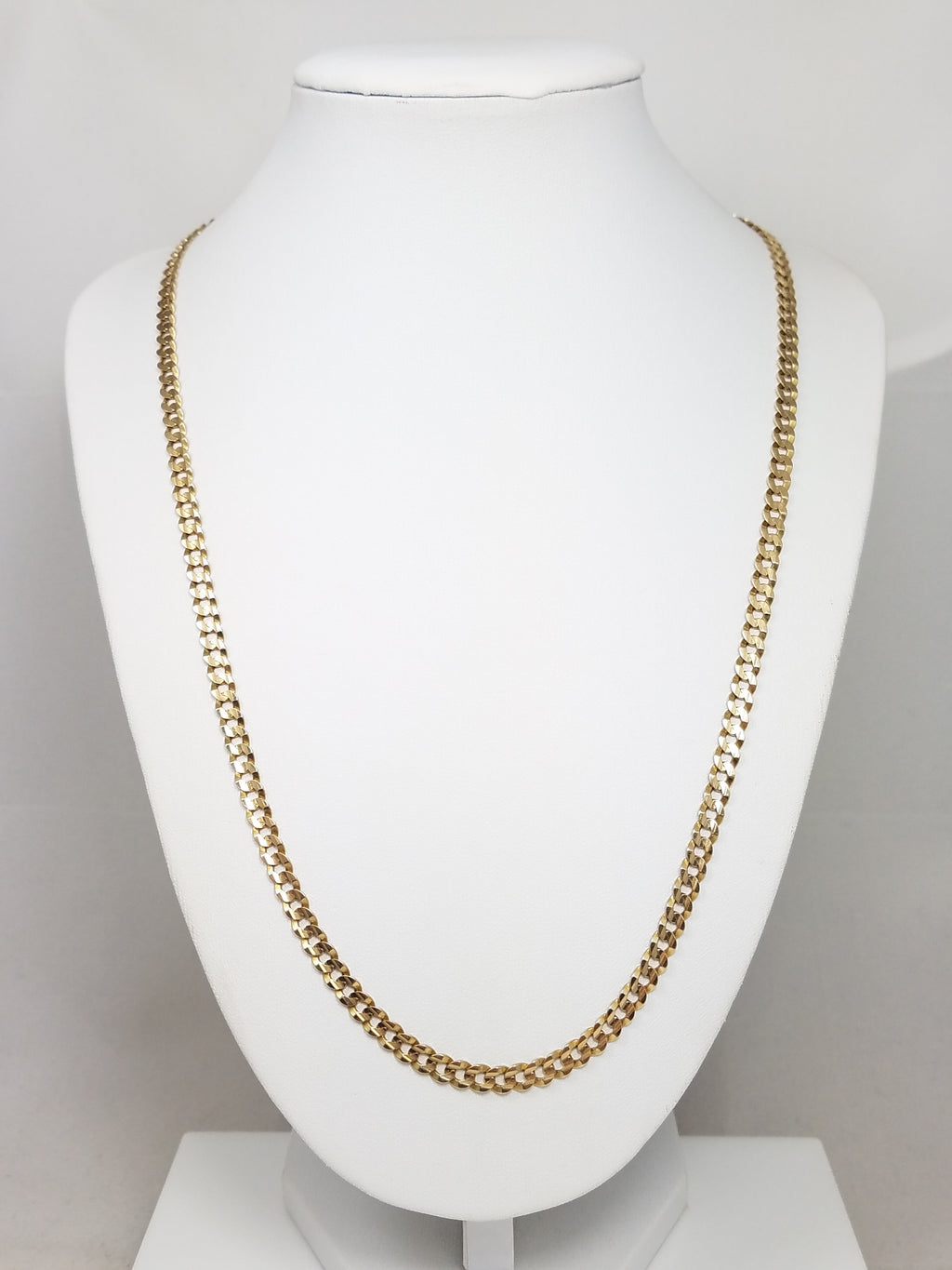Reliable 10k Yellow Gold Solid Curb Link 22" Chain