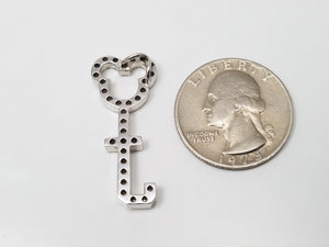 Scintillating 14k White Gold 1cw Natural Diamond "J" Pendant
