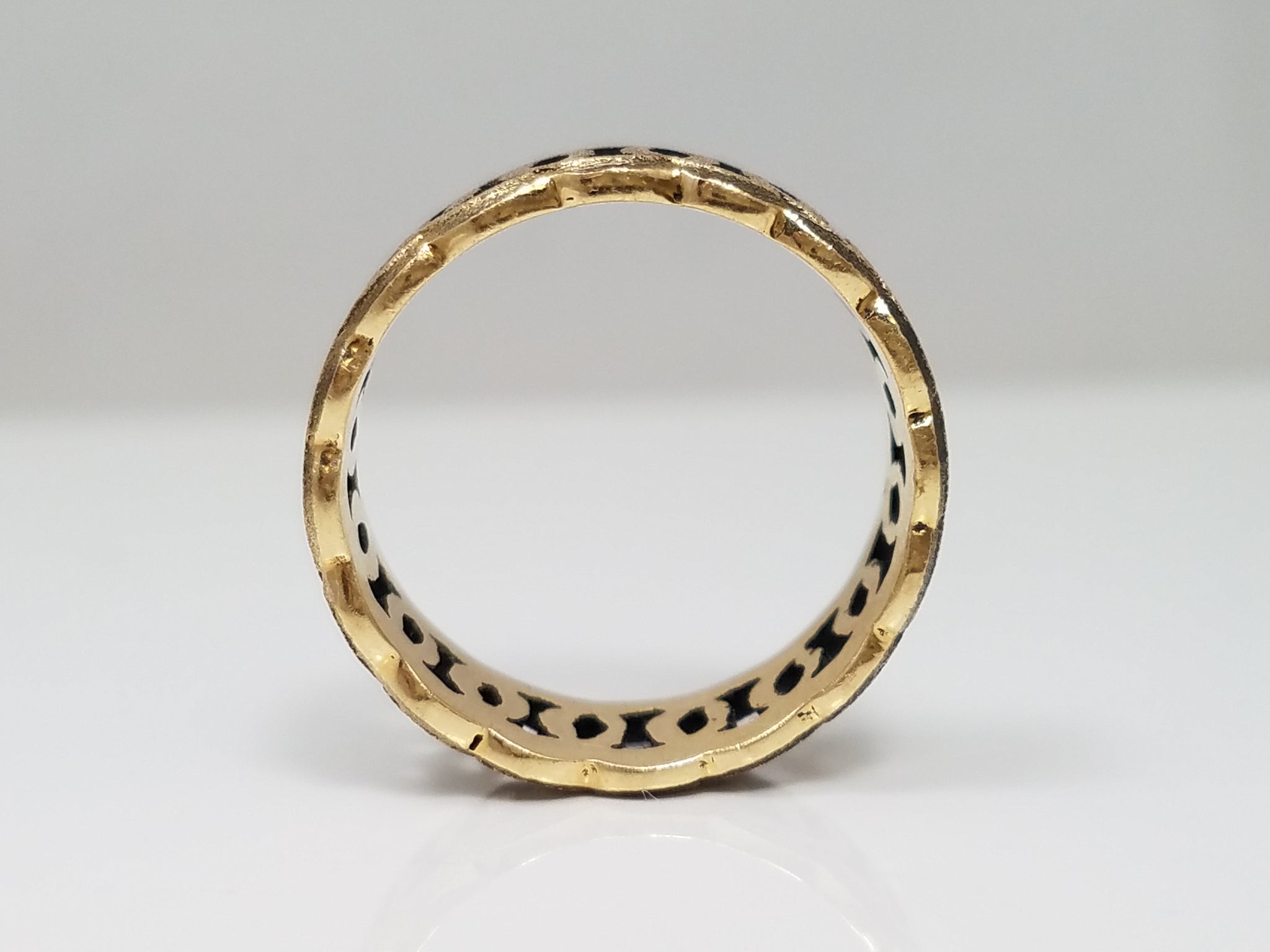 14K Link Style Ring, New Old Stock 1970's