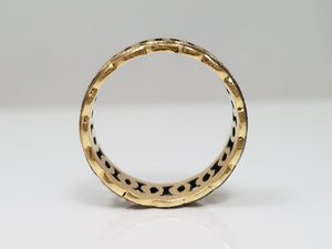 14K Link Style Ring, New Old Stock 1970's