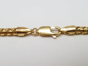 10k Yellow Gold Franco Link 3.3mm/24" Necklace