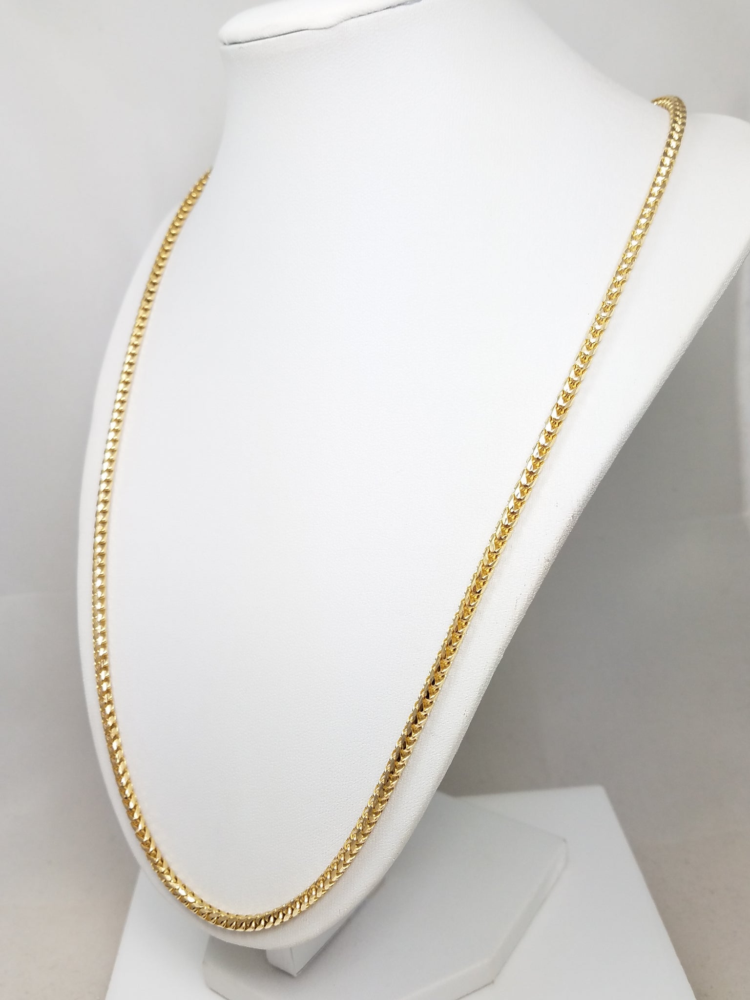 10k Yellow Gold Franco Link 3.3mm/24" Necklace