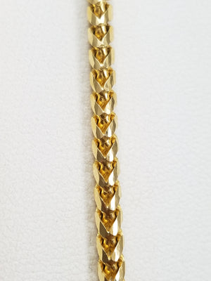 10k Yellow Gold Franco Link 3.3mm/24" Necklace