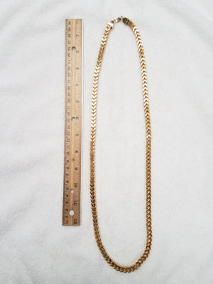 Wicked Cool! 32" Hollow 10k Yellow Gold Franco Link Chain Necklace