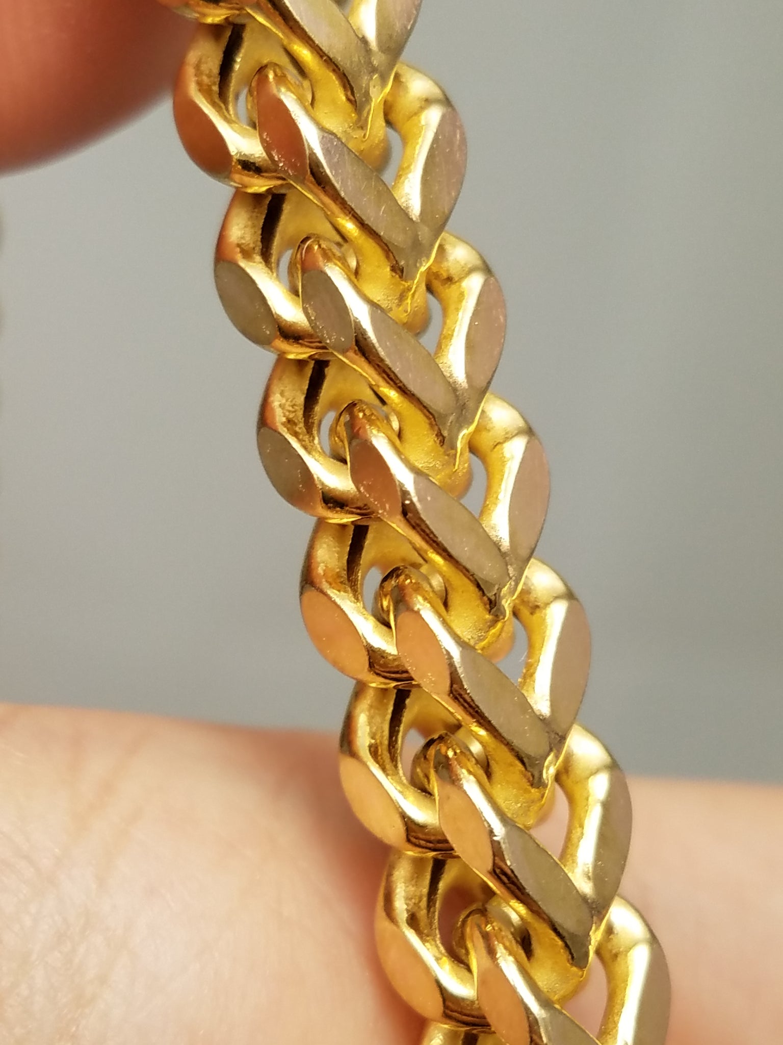 Wicked Cool! 32" Hollow 10k Yellow Gold Franco Link Chain Necklace