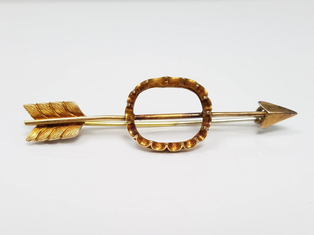 *To Restore* Early 1900's 18k Yellow Gold Arrow Pin