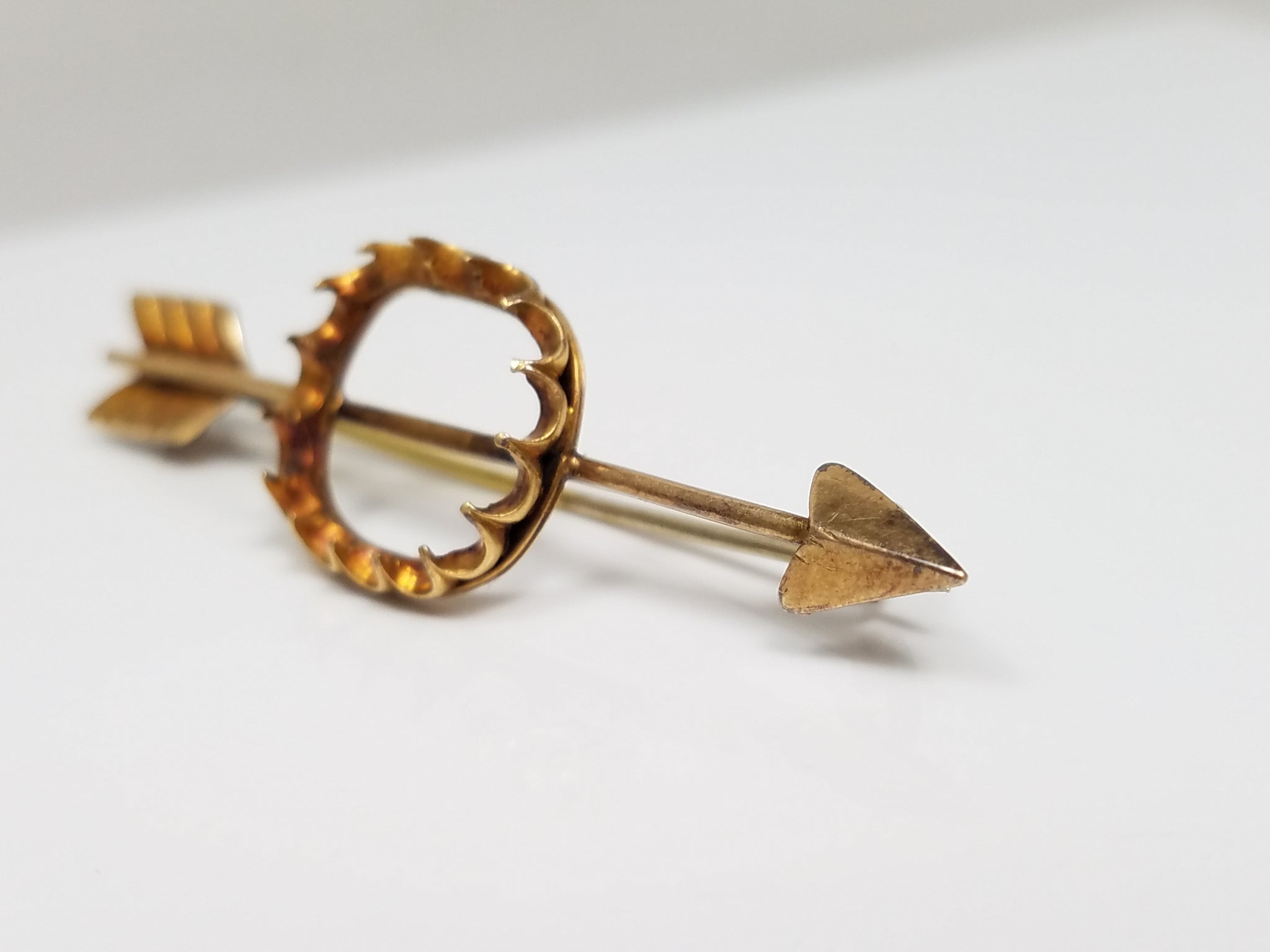 *To Restore* Early 1900's 18k Yellow Gold Arrow Pin