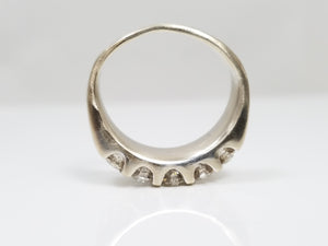 Gleaming 18k White Gold 1ctw Natural Diamond Ring Band