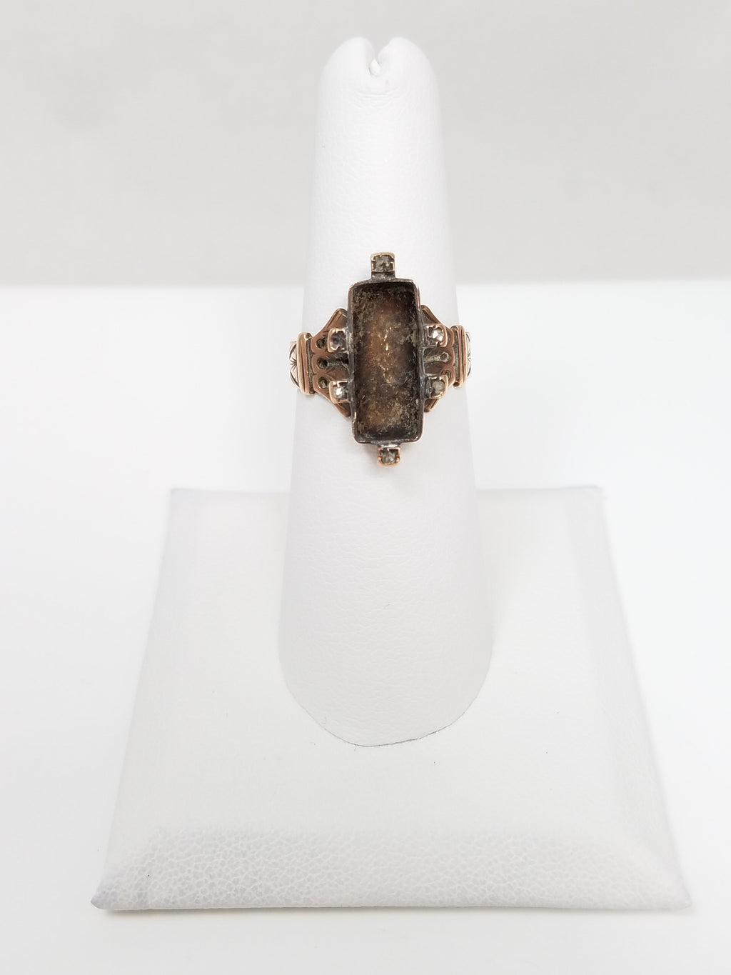 1850's Opulent 14k Ring Mount to Restore