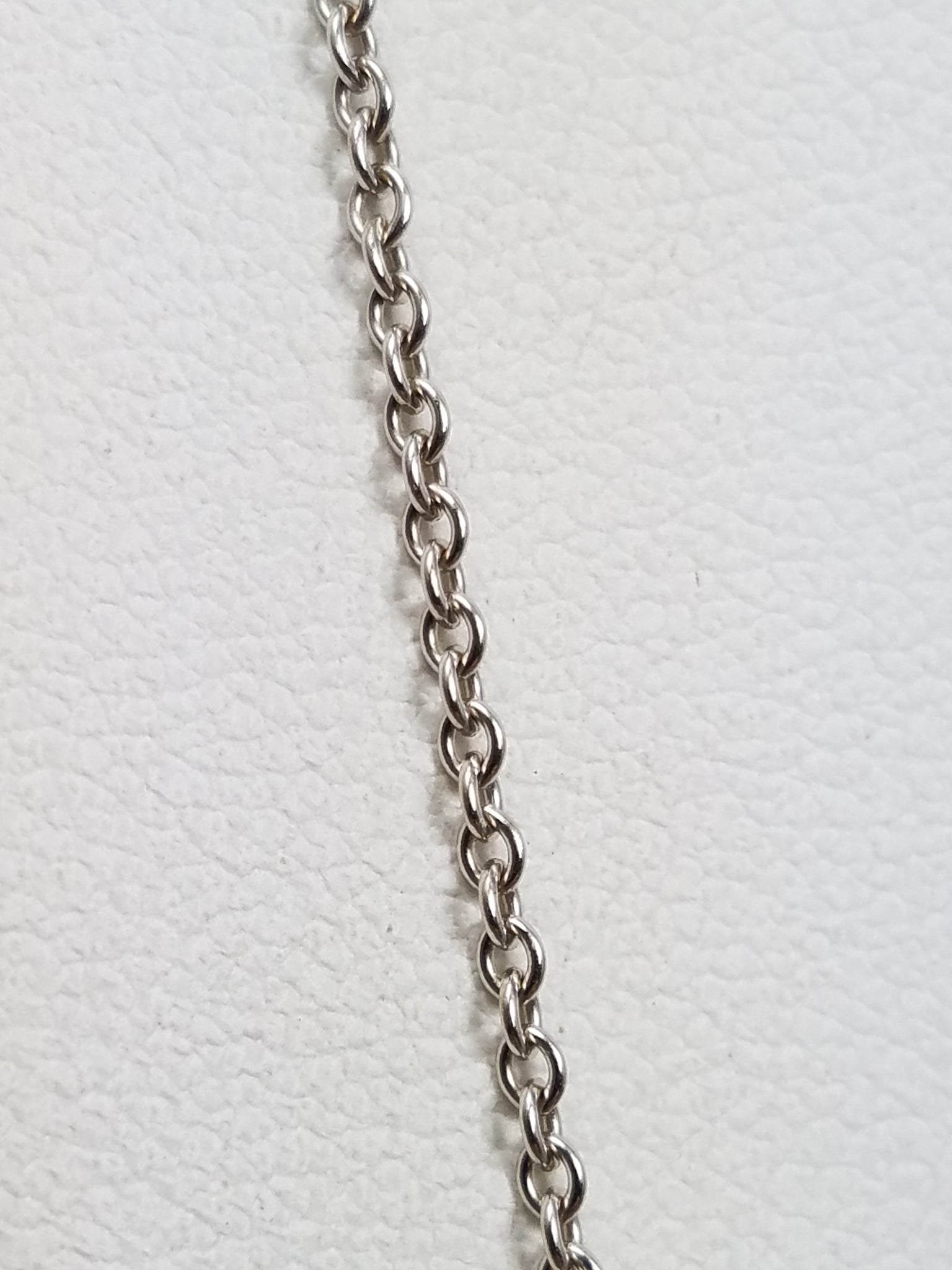 14k White Gold Solid Cable Link 1.5mm/25" Necklace