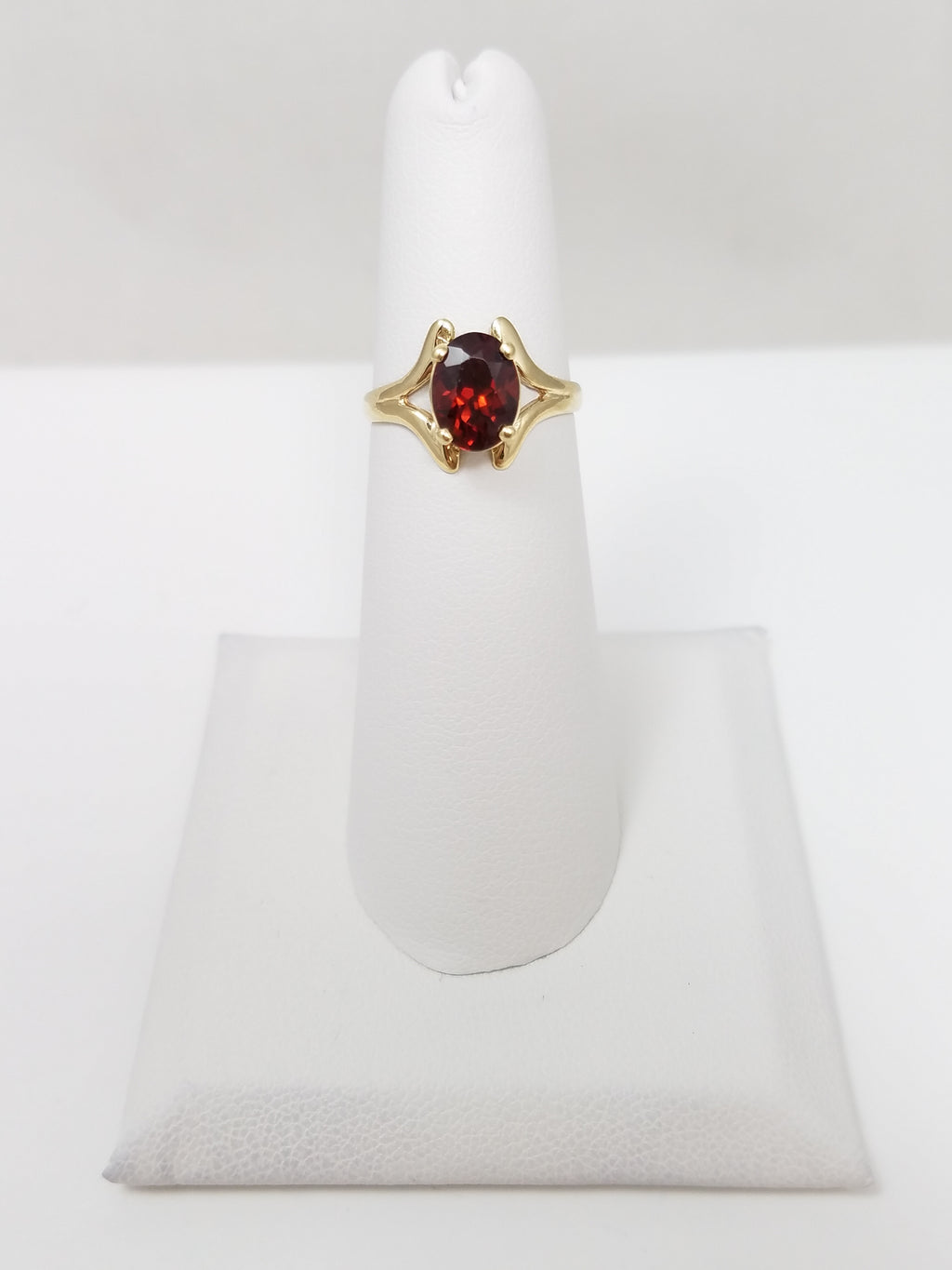 Precious 10k Yellow Gold Natural Garnet Ring