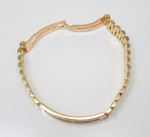 Dynamic Men's 18k Yellow Gold 3ctw+ Natural Diamond 8" Bracelet
