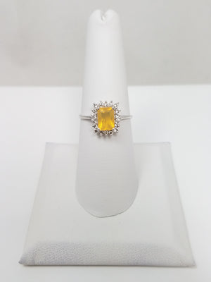 Stylish 14k Lab Grown Gem Ring
