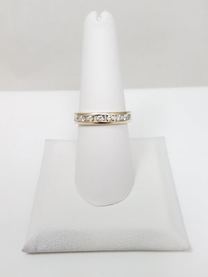 Magnificent 14k White Gold Natural Diamond Anniversary Ring Band