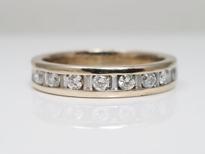 Magnificent 14k White Gold Natural Diamond Anniversary Ring Band