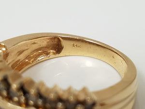 Dazzling 1ctw Natural Diamond 14k Yellow Gold Ring