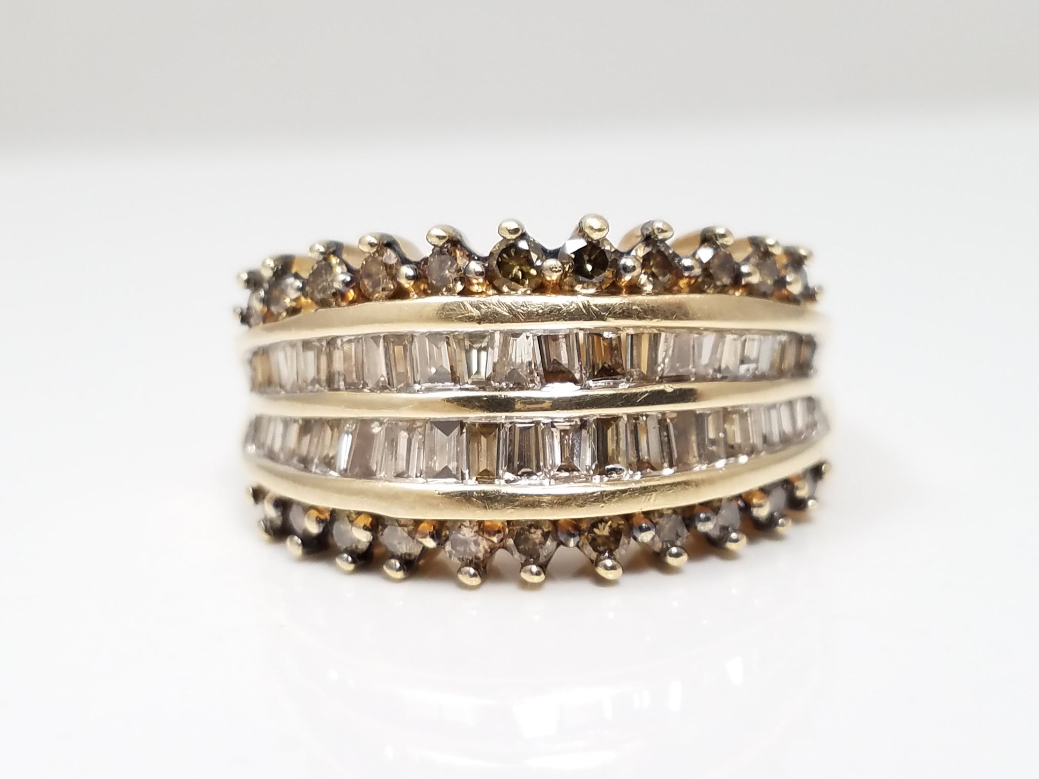 Dazzling 1ctw Natural Diamond 14k Yellow Gold Ring