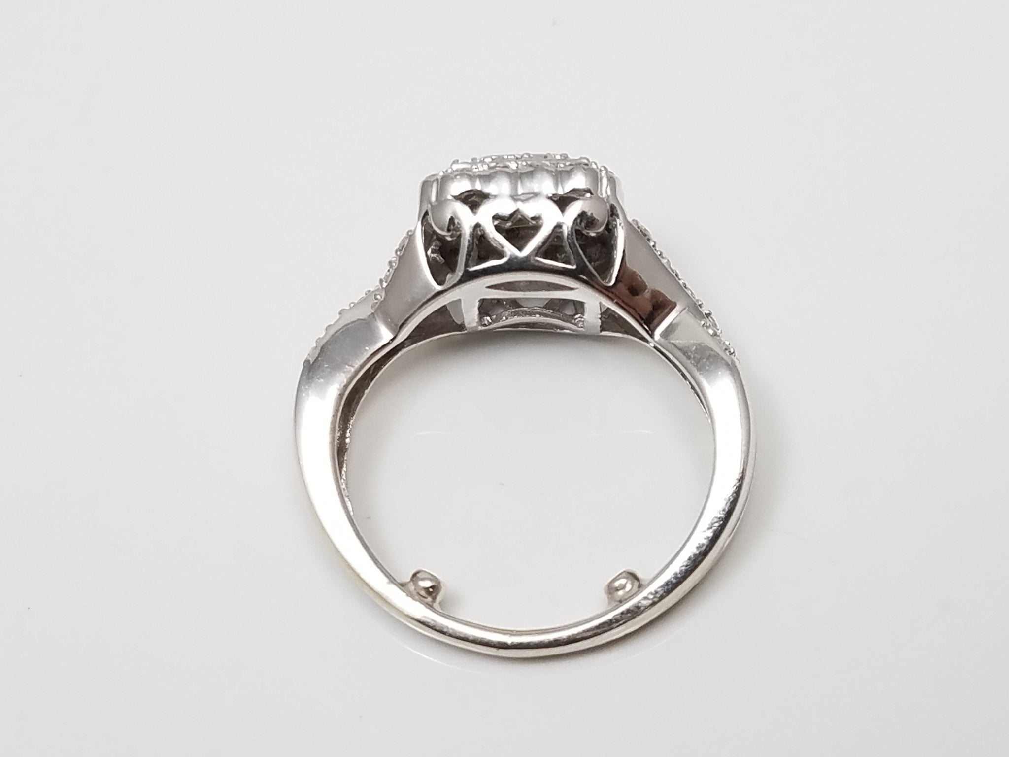 14k White Gold .50ctw Natural Diamond Ring