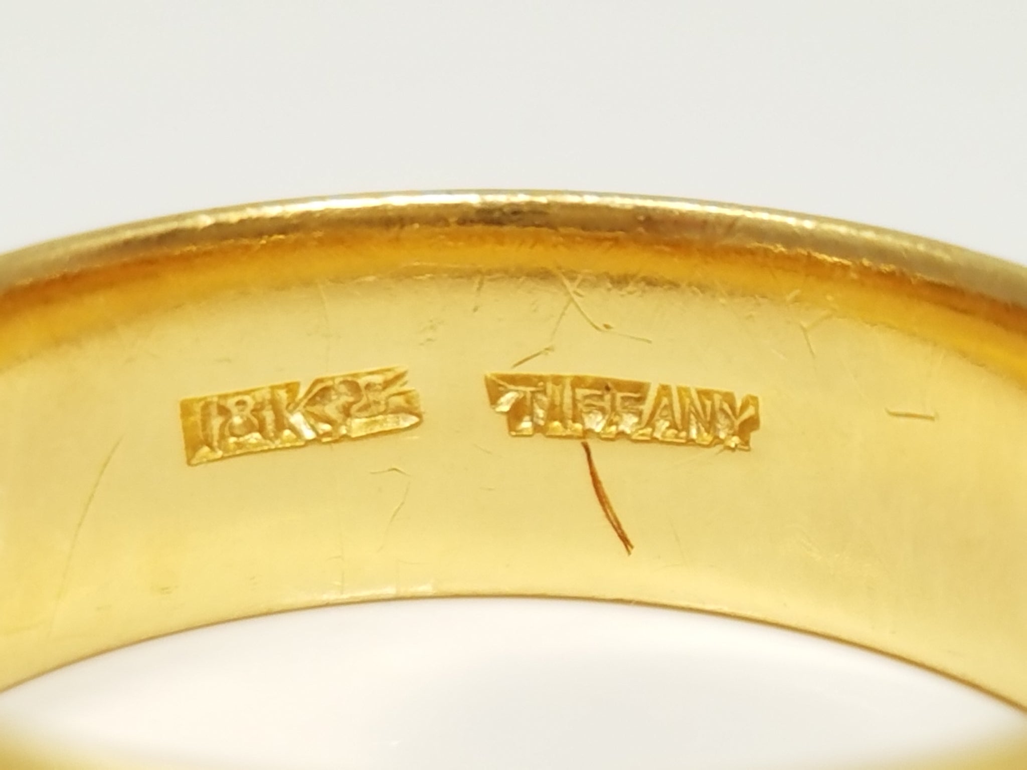 Men's Tiffany Vintage 18k Yellow Gold Ring Band