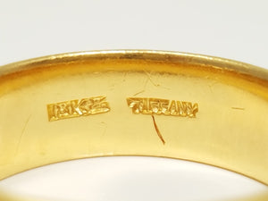 Men's Tiffany Vintage 18k Yellow Gold Ring Band