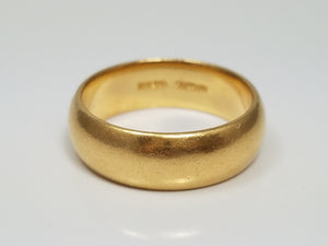 Men's Tiffany Vintage 18k Yellow Gold Ring Band