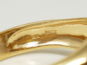 Fun Moveable Cube Cluster Ring in 14k Two Tone Gold