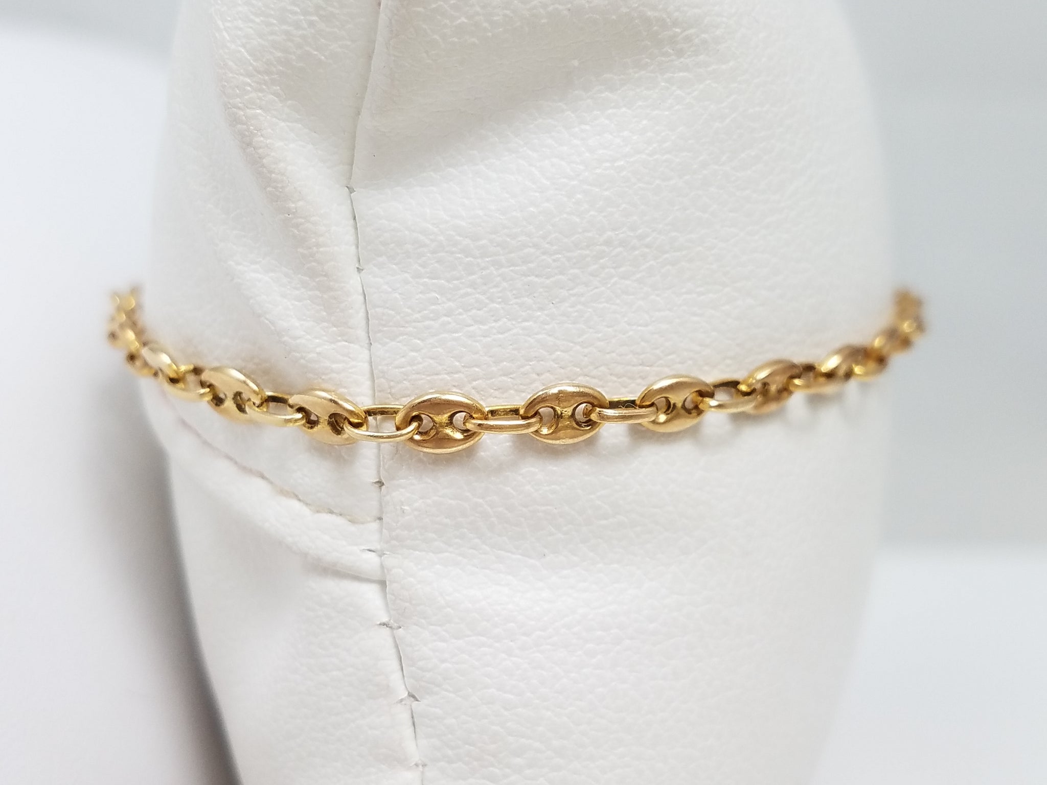 Precious 7.25" 14k Yellow Gold Puff Link Bracelet