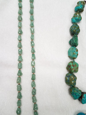 Vintage Sterling Silver Natural Gemstone Necklaces And Bracelet Lot