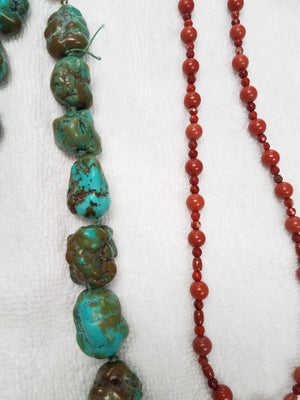 Vintage Sterling Silver Natural Gemstone Necklaces And Bracelet Lot