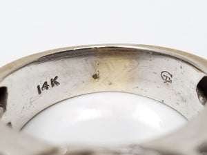 3ctw Natural Diamond 14k White Gold Engagement Ring