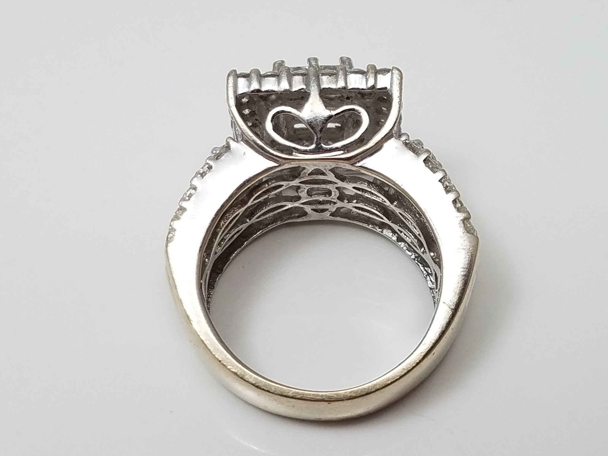 3ctw Natural Diamond 14k White Gold Engagement Ring