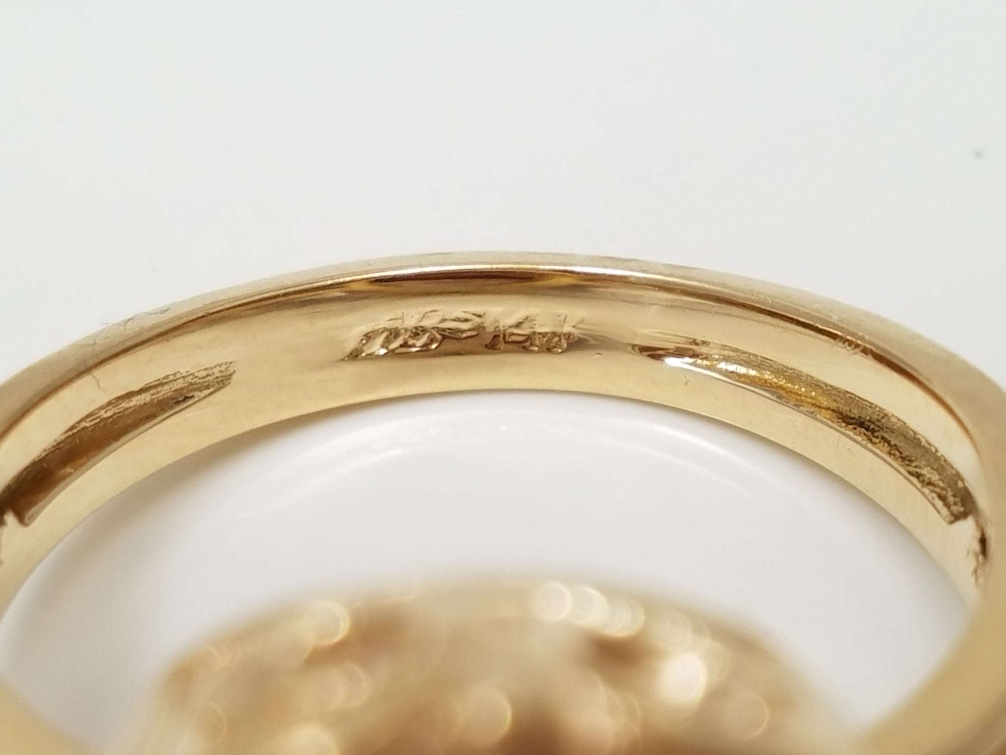 Elaborate Vintage 14k Yellow Gold Ring Mount