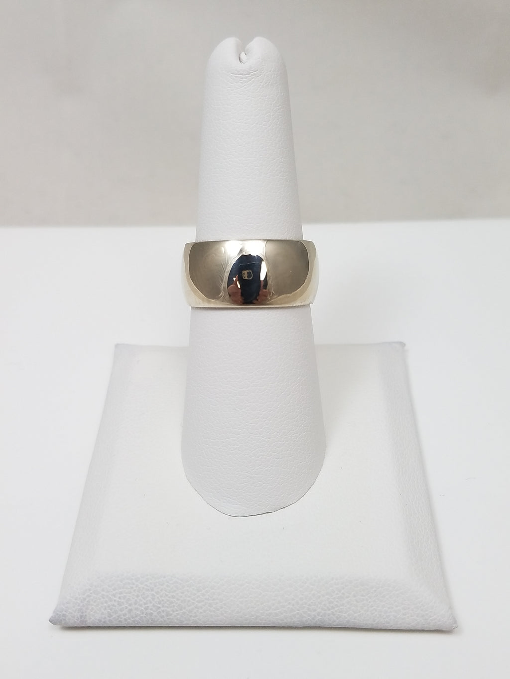 Magical Solid 14k White Gold Wedding Ring Band