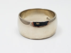 Magical Solid 14k White Gold Wedding Ring Band